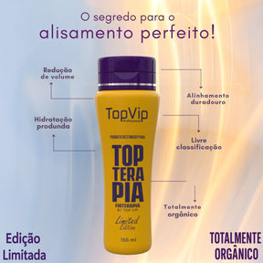 Aplicação da Progressiva Topterapia 156ml em cabelos curtos - tamanho ideal para experimentação